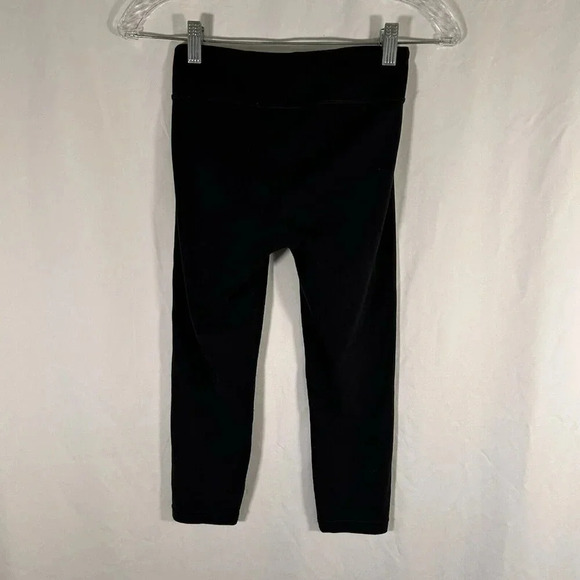 Athleta Girl Leggings Girls Large Solid Black Pull On Stretchy Drawstring - Picture 5 of 6